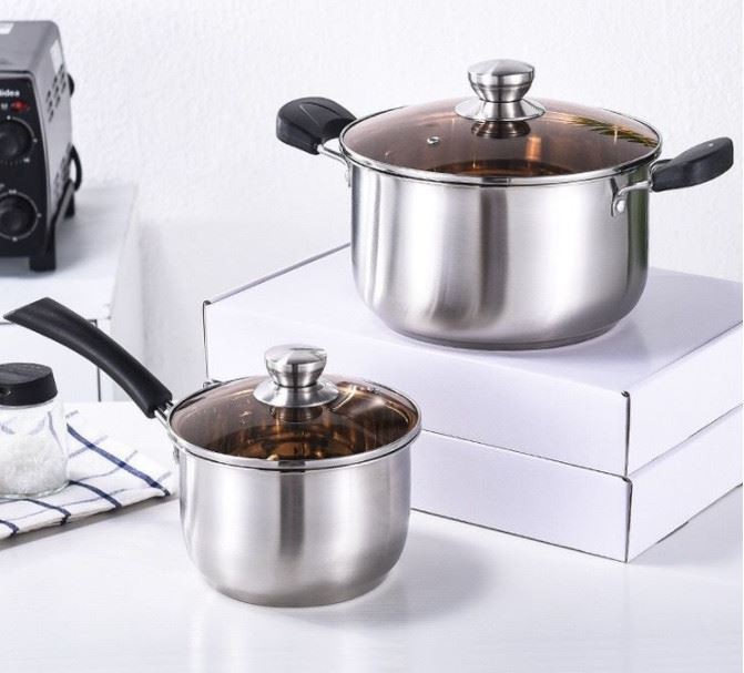 Прочные кастрюли для молочного супа с анти-горячей ручкой