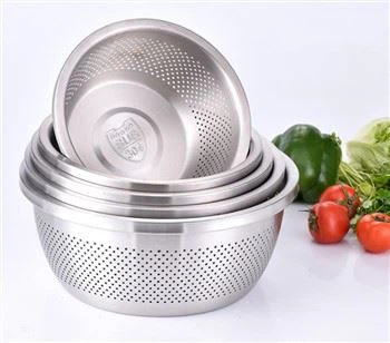 Сито для риса из нержавеющей стали Чаша для мытья риса