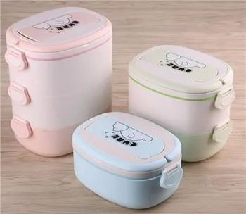 Дорожный тиффин Ланч-бокс с ложкой и ручкой